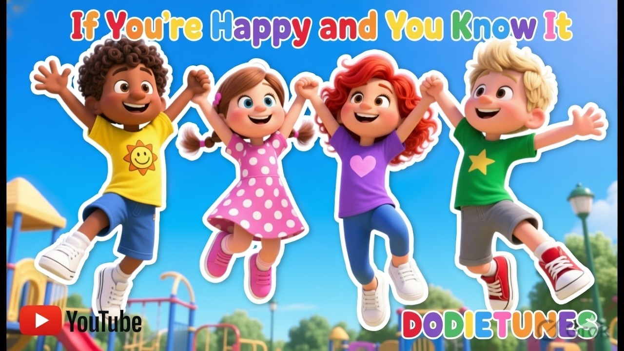 If You&rsquo;re Happy and You Know It 👏 | Slow & Fun Kids Song | Sing Along with DodieTunes