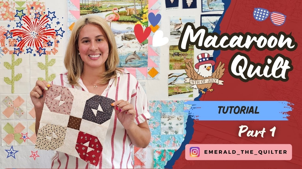 Perfect 5 Quilts- How to Make the Macaroon Quilt Block STEP-BY-STEP