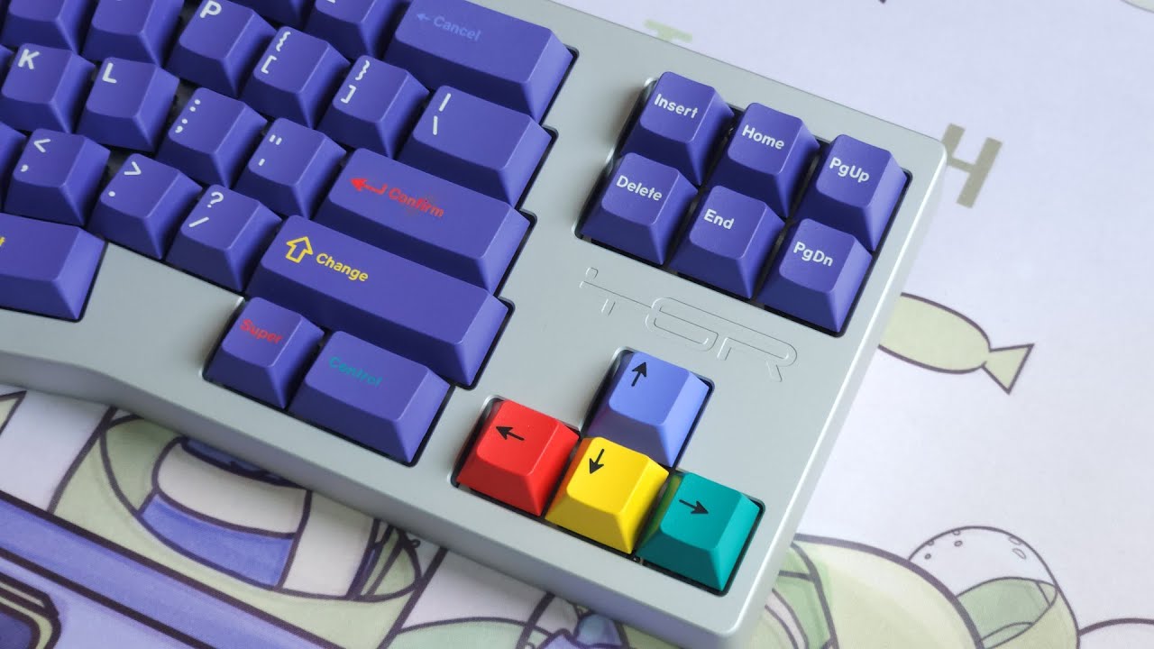 TGR Lena Cherry mx black(Lena Felt Deskmat + Desk mat)