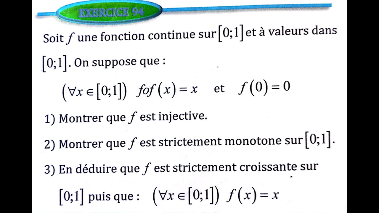 Limite et continuité 2 bac SM Ex 93 et 94 page 63 Almoufid
