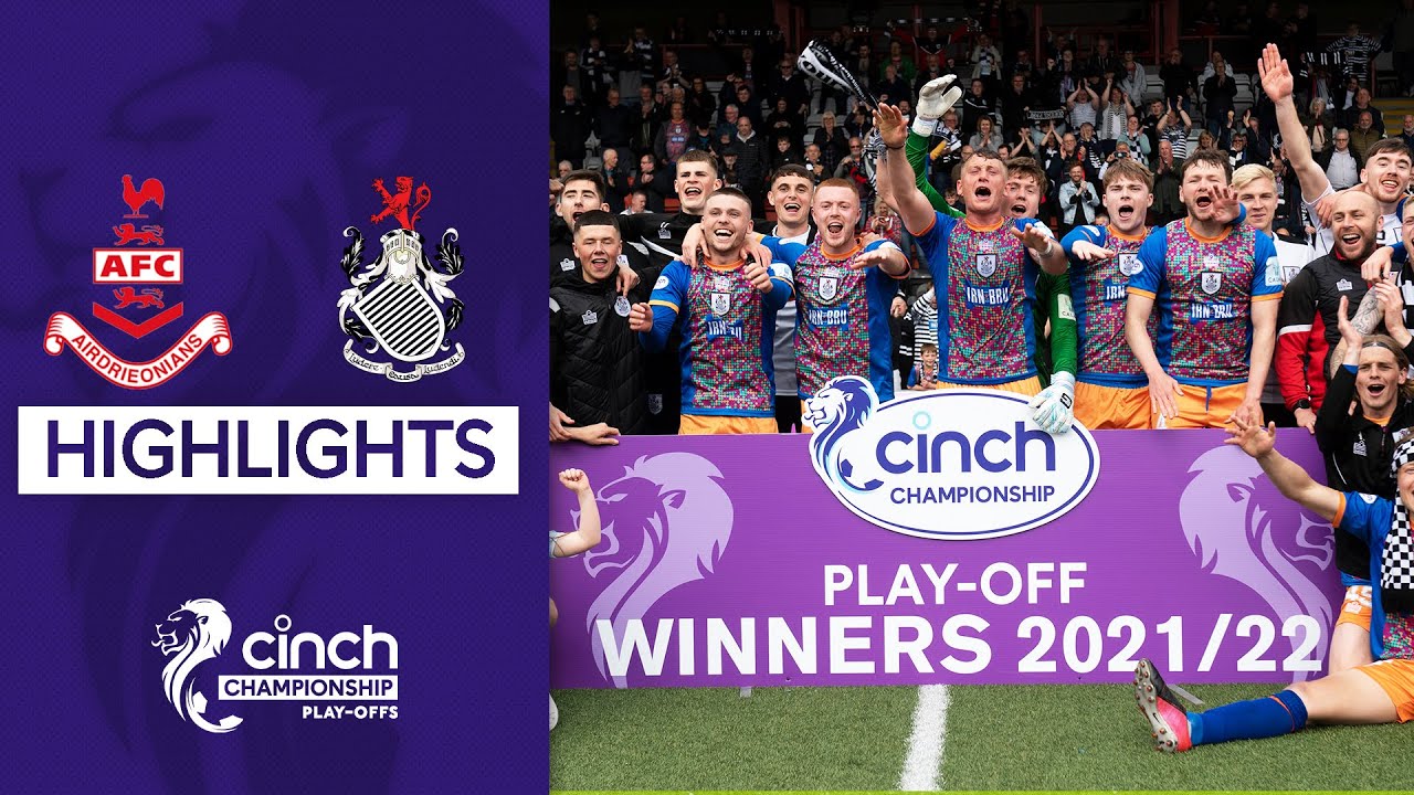 Airdrieonians 1-2 Queen's Park | cinch Championship Play-Off Final (2nd Leg) | Highlights