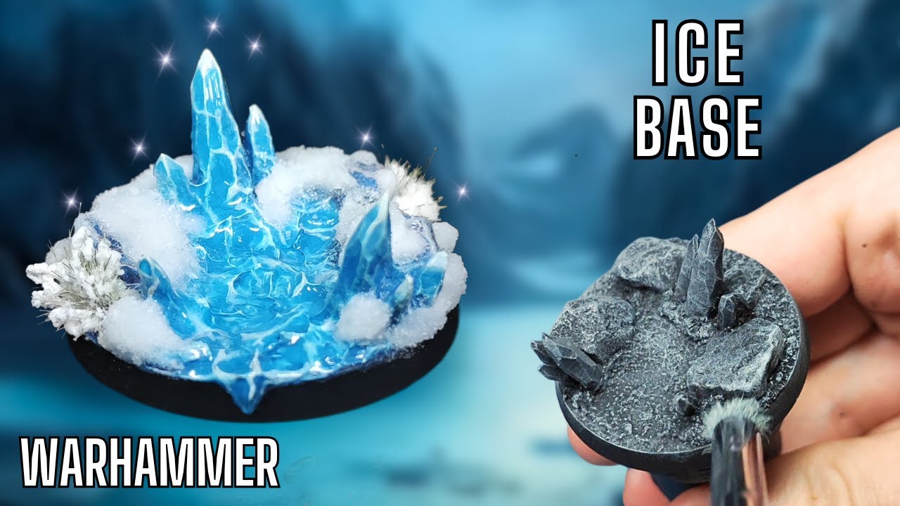 Créer une Base Glacée pour Vos Figurines Warhammer (Effet Cristal)