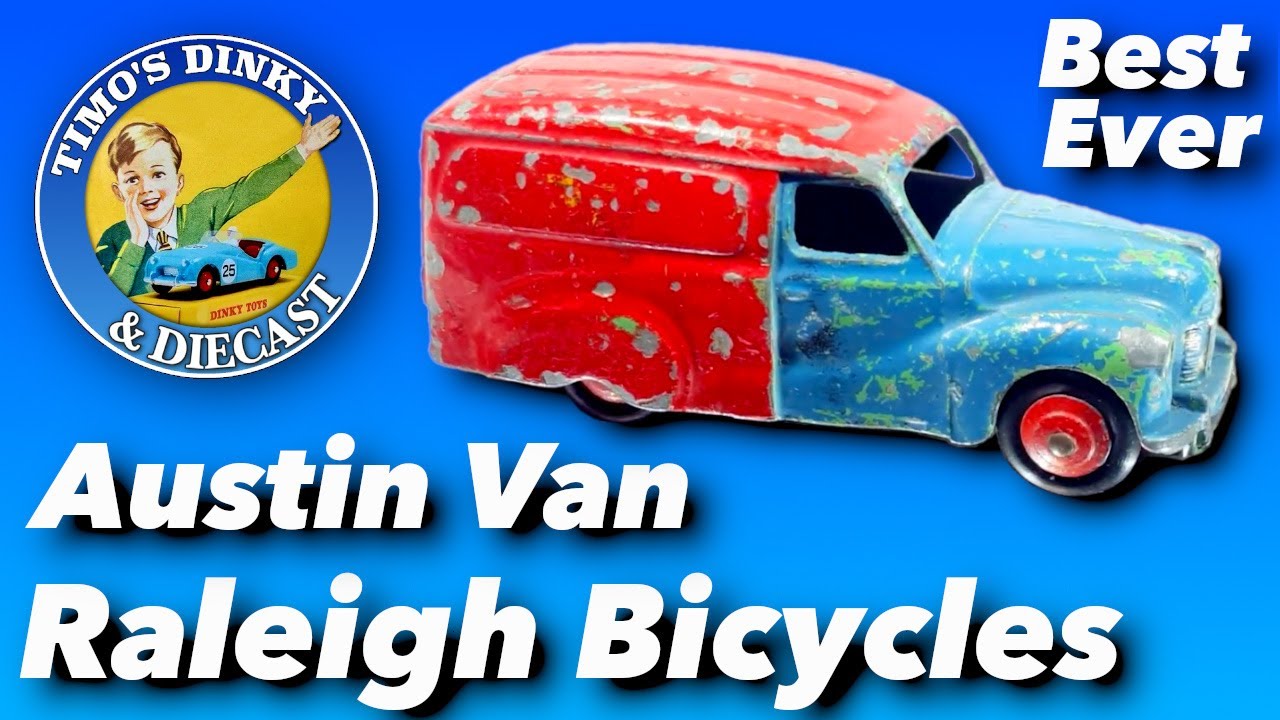 Dinky 472 Raleigh Cycles Austin Van Restoration #dinky #corgi #diecast
