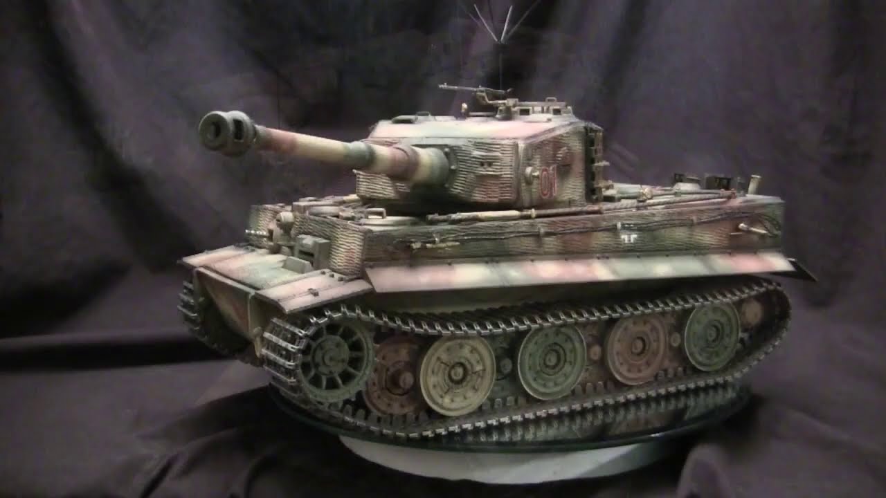 Масштаб 1/16: реконструкция модели командирской машины Tiger I позднего выпуска RC Taigen, часть ...