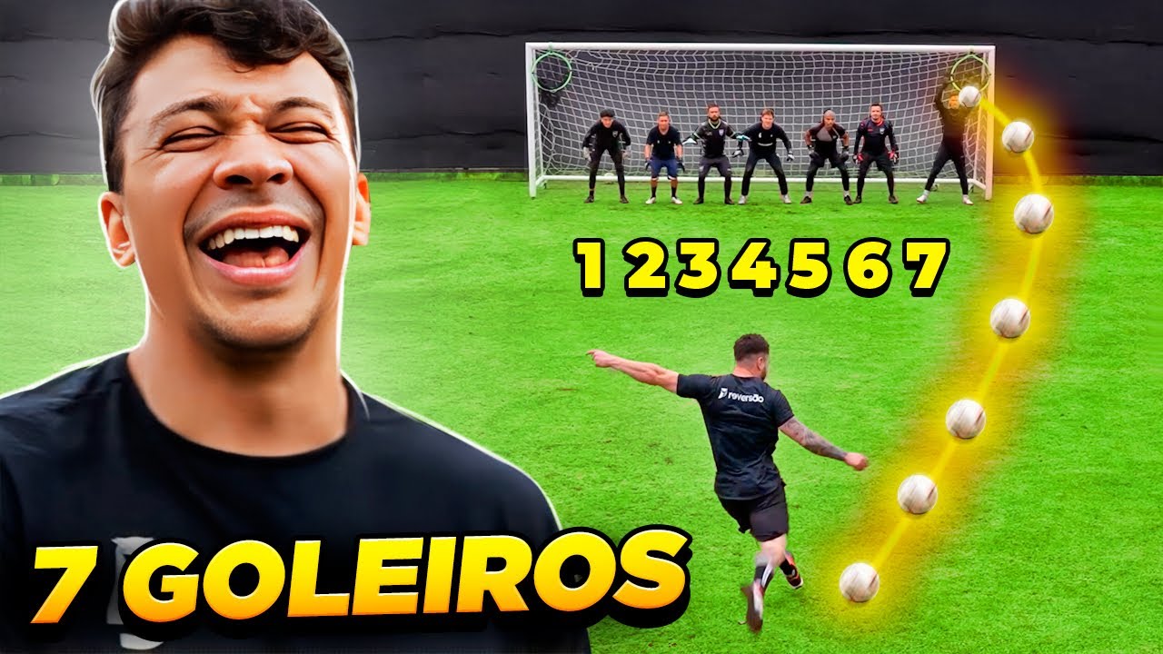 AMADORES vs 7 GOLEIROS! SERÁ QUE DÁ PRA FAZER GOL??? 😱⚽