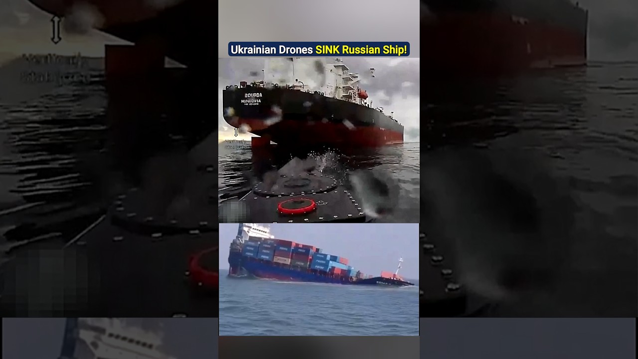 Украинские морские дроны потопили российский грузовой корабль &laquo;Янина&raquo; в Черном море!