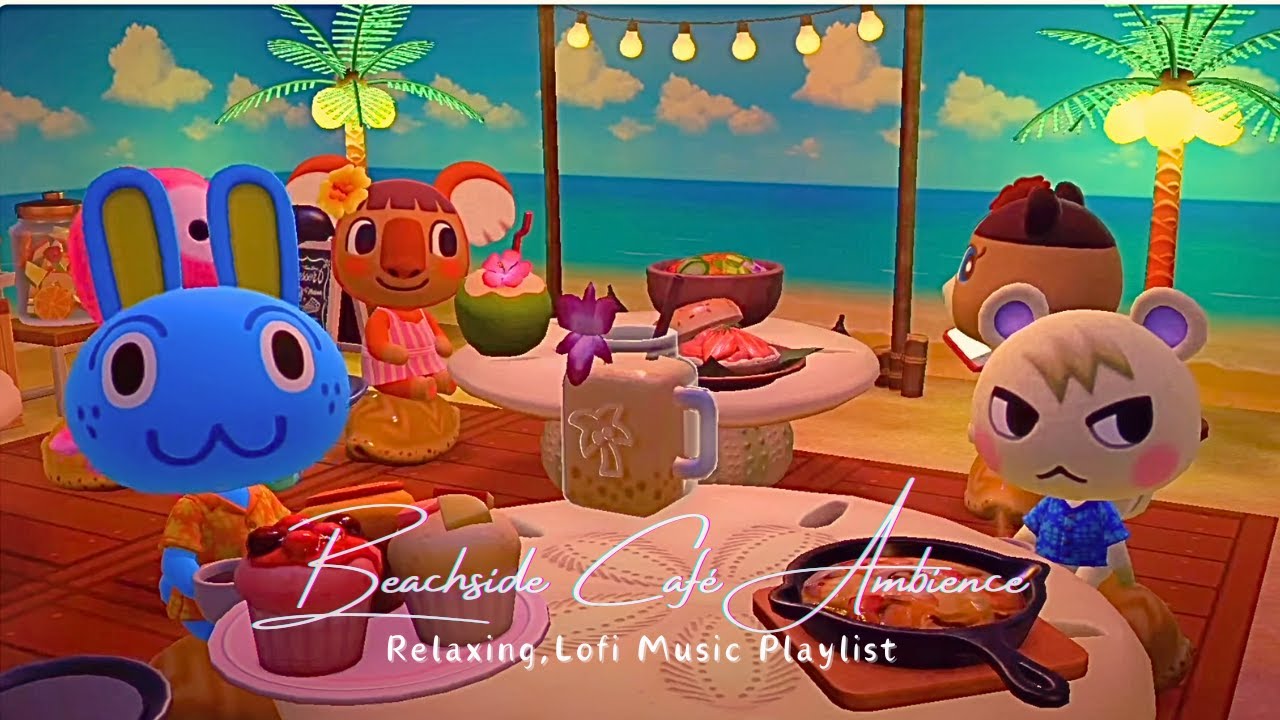 Beachside Café  🌴🍹【あつ森BGM】Relaxing , Lofi Music & Ambience 🎧