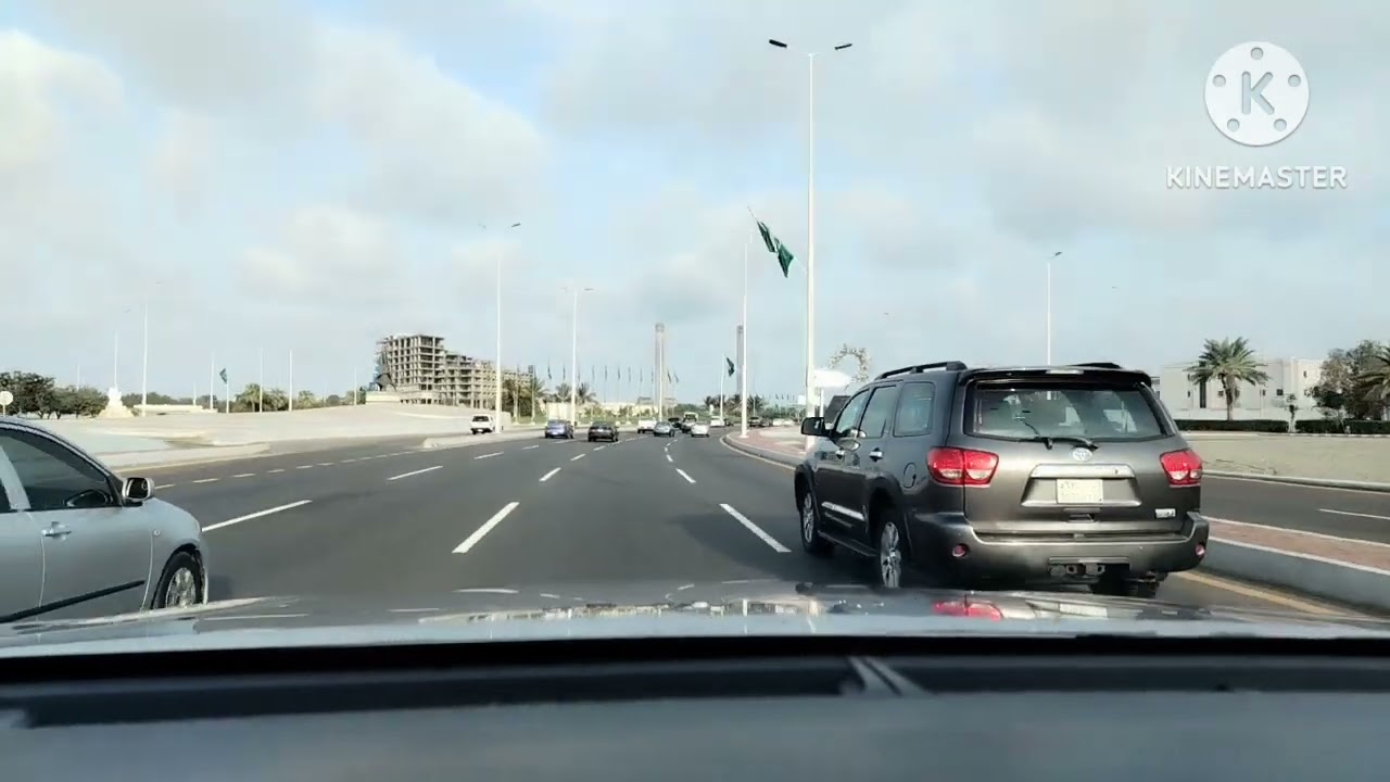 King Abdul Aziz Road jeddah saudi Arabia road video today 23-9-2024 saudi National Day 94 today