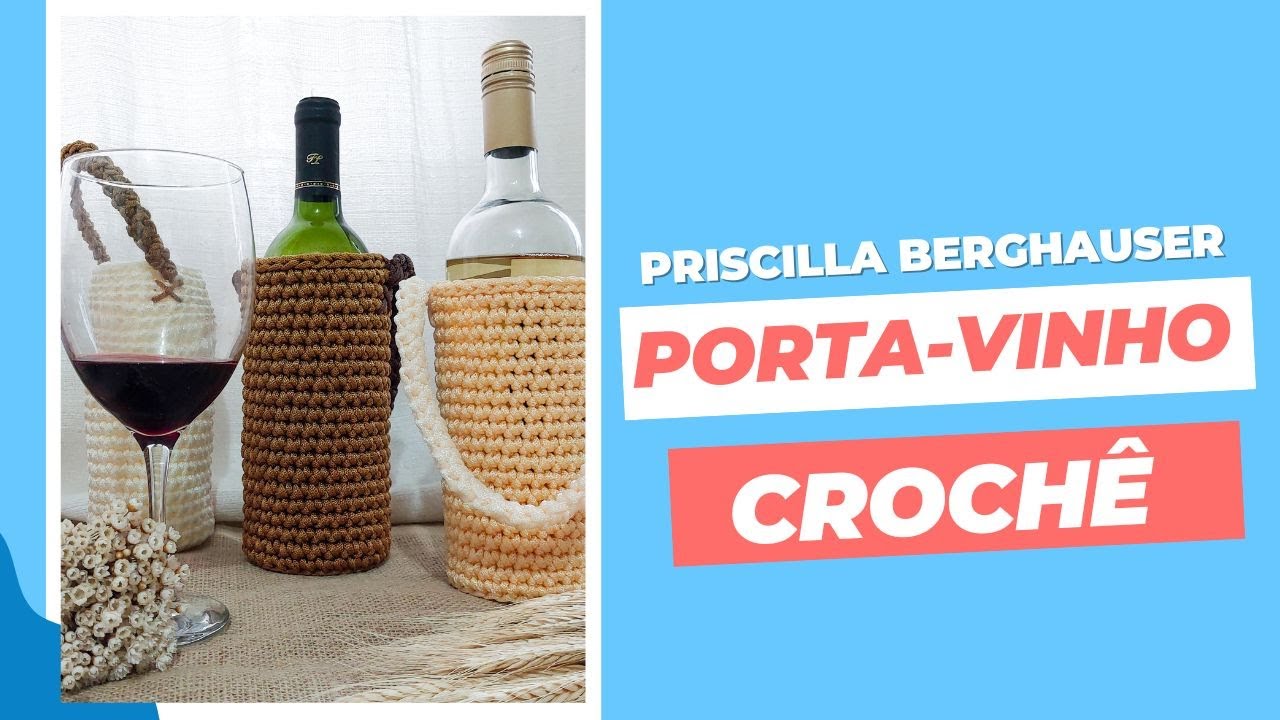 Fio Náutico Circulo - Porta Vinhos em Crochê