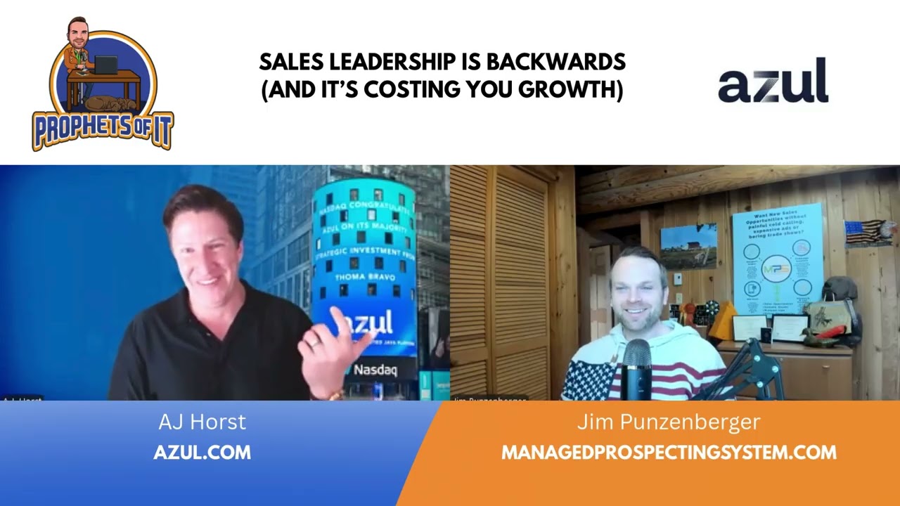 Sales Leadership Is Backwards (And It’s Costing You Growth) | AJ Horst, Azul