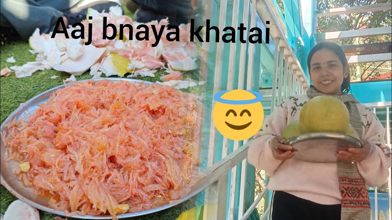 Aaj dhup me beth kar bnaya khatai 😋 pahadi khatai #daily vlog #village vlog #pahadi lifestyle #