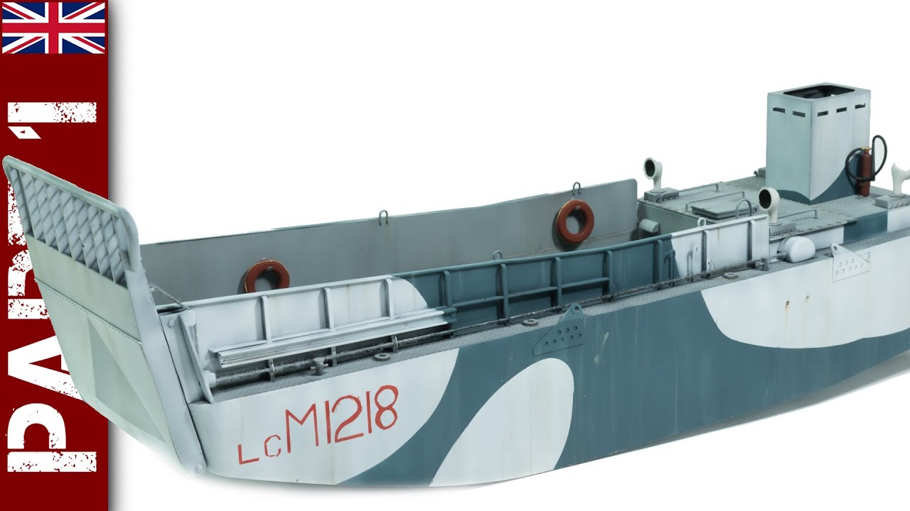 Британский десантный корабль LCM 3 Mechanised — сборка и покраска (модель Trumpeter в масштабе 1/35)