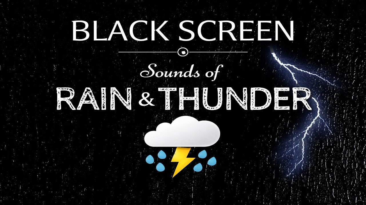 💤 Rain On Window: Stop Overthinking & Sleep 🌙 Rain Sounds for Sleeping (Black Screen)