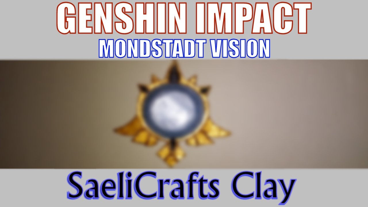 Genshin Impact - Mondstadt Vision - Easy Clay Art Tutorial