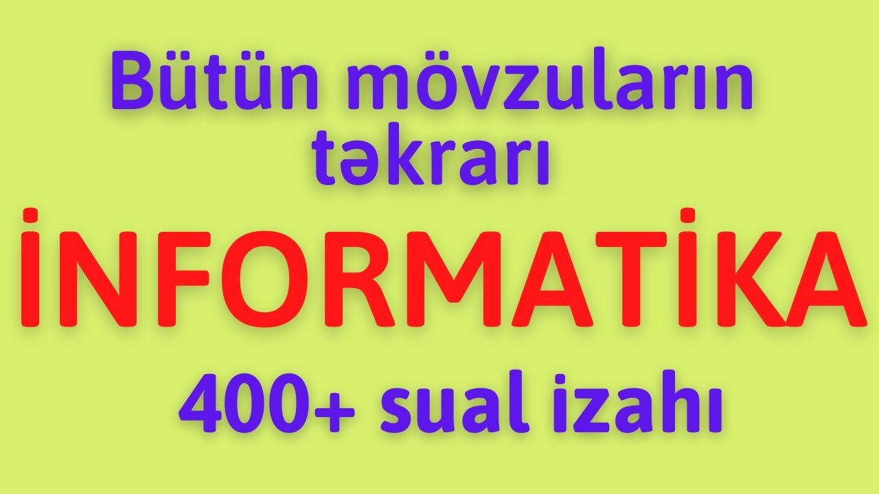 BÜTÜN MÖVZULAR TƏKRAR - SON 2 GÜN  | MAGİSTRATURA