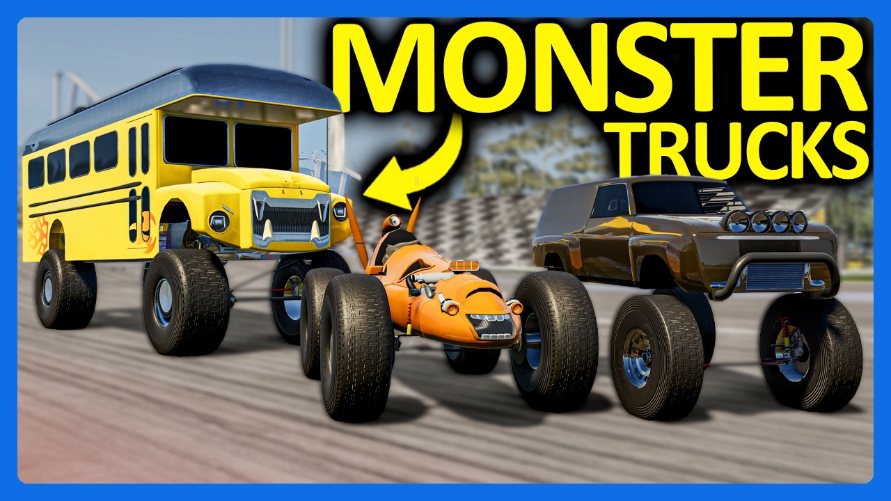 BeamNG Online : Homemade Monster Truck Challenge!!