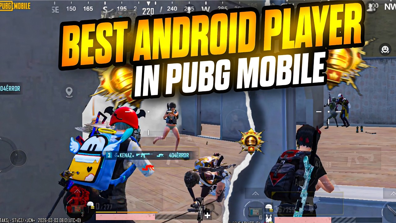 BEST ANDROID PLAYER IN PUBGM ( Ultimate Royale ) VS SQUAD 🔥 Four finger + full gyro
