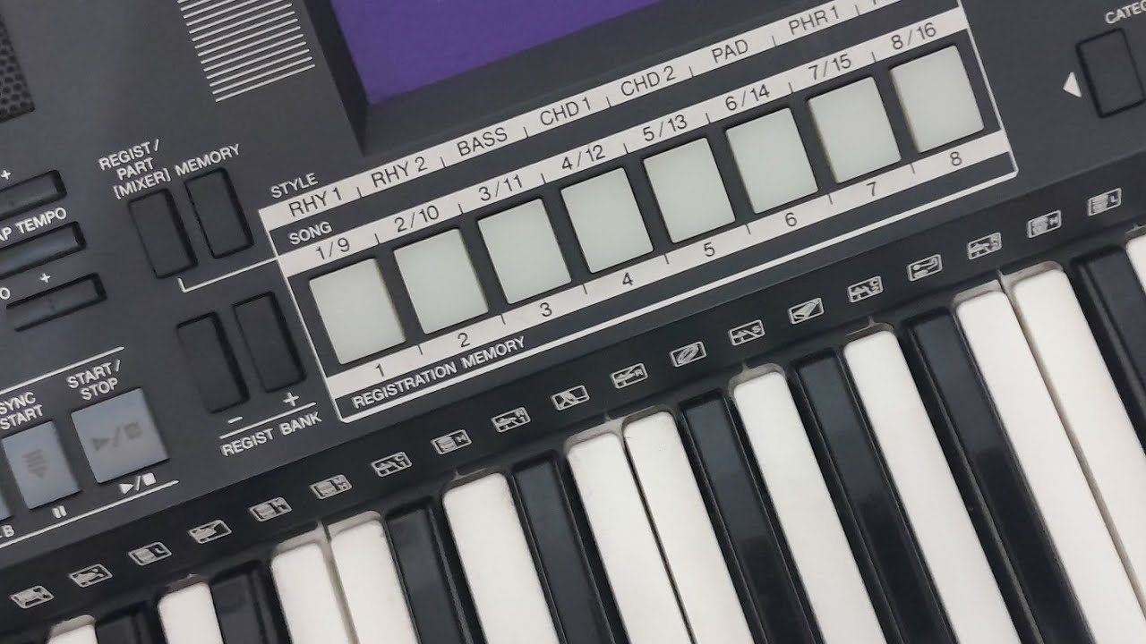como salvar rítmos e instrumentos no banco de memória do psr s-550 yamaha ?(função freeze)