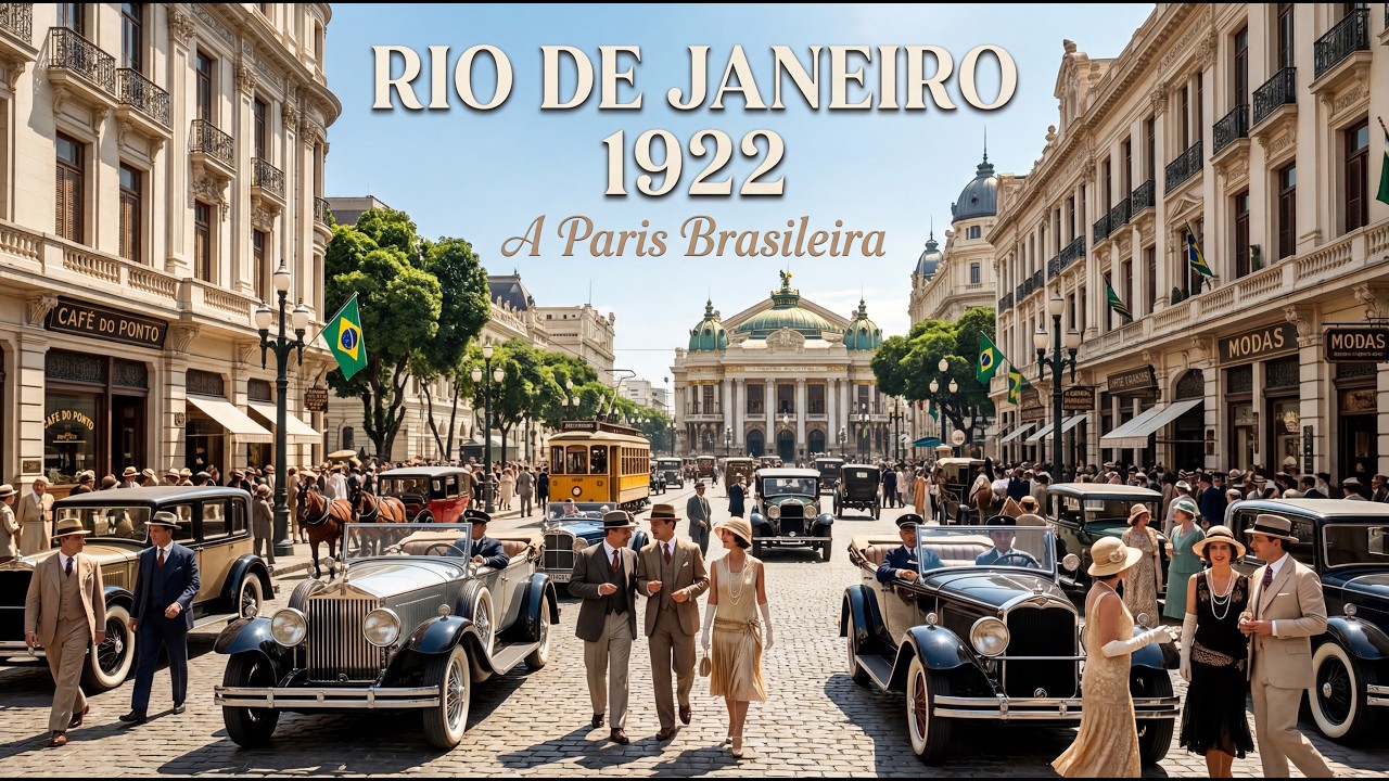Rio de Janeiro nos anos 1922 – A Paris Brasileira (Reconstrução por IA)