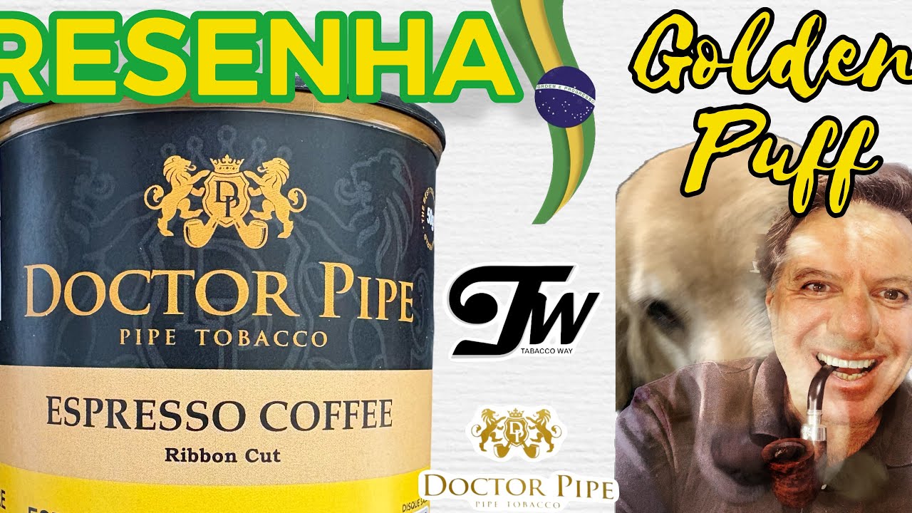Tabaco ESPRESSO COFFEE, arom&aacute;tico de caf&eacute; da Doctor Pipe 🇧🇷🇧🇷