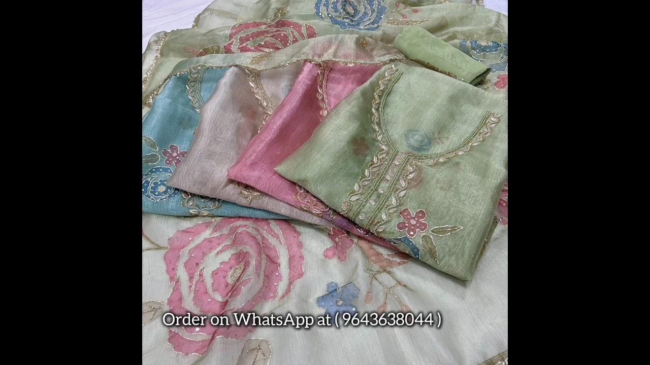 Embroidered Organza Tissue Magic! 