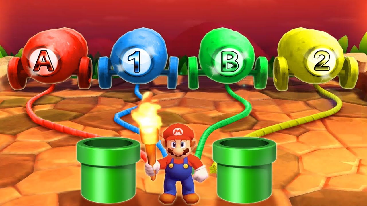 Mario Party The Top 100 MiniGames - Luigi Vs Mario Vs Peach Vs Daisy (Very Hard Cpu)