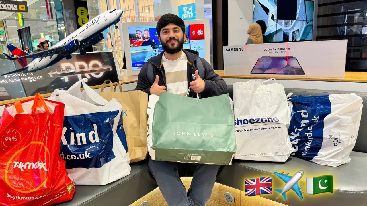 Shopping For Pakistan 😍🇵🇰 Coming Pakistan Soon 🙌 #travel #uk #to #pkaistan
