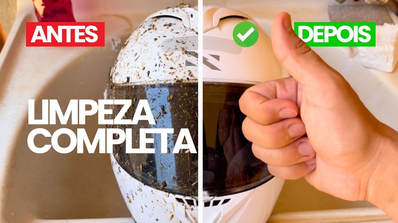 Como Lavar Capacete da Maneira Certa! Profissional vs Caseiro + Moto Brilhando