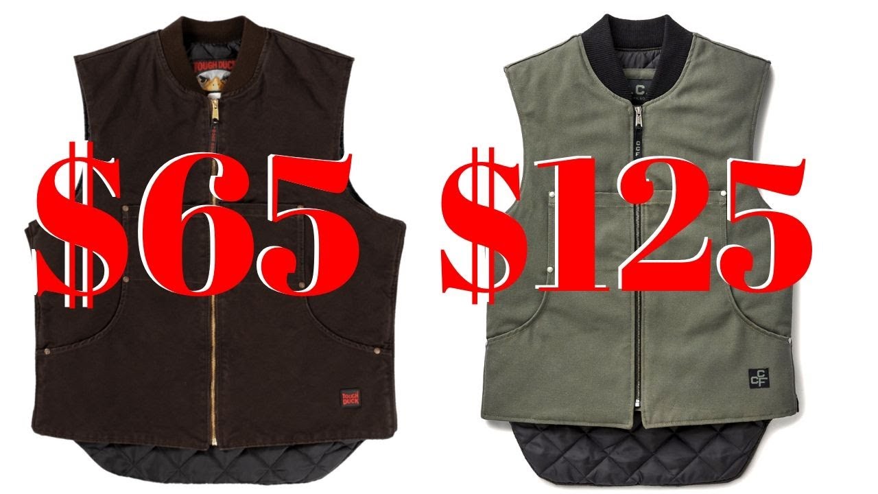 Filson vs. Tough Duck Work Vests