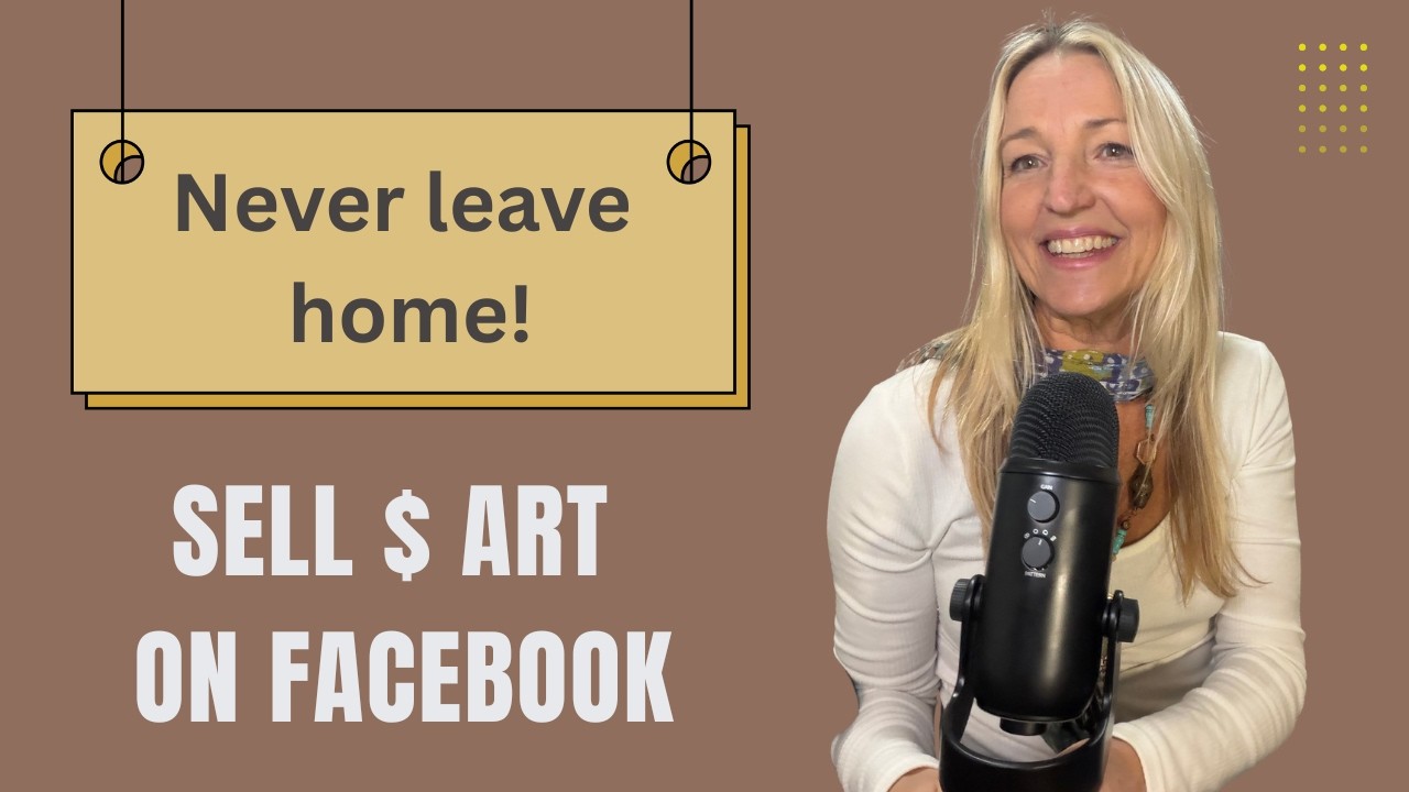How to sell Art on Facebook to new buyers! Never leave your home, no website required.