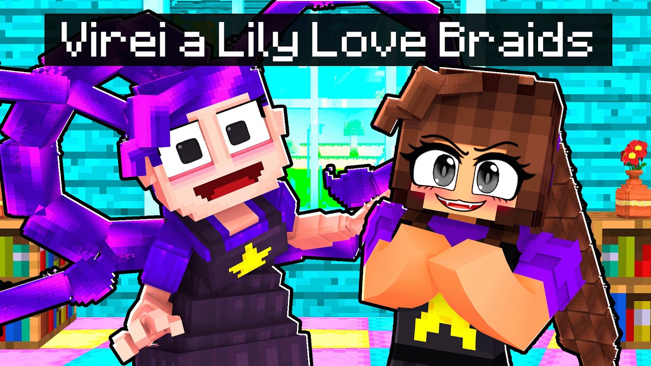 MIIKA virou a LILY LOVE BRAIDS de POPPY PLAYTIME 5 no Minecraft ◂Miika▸