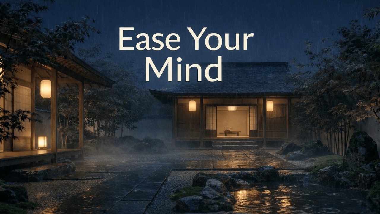 Zen Rain at Night 3+ Hours of Deep Calm for Sleep, Focus & Meditation