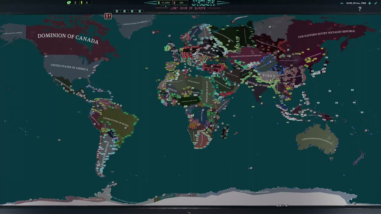 Free the East TNO Hoi4 Timelapse