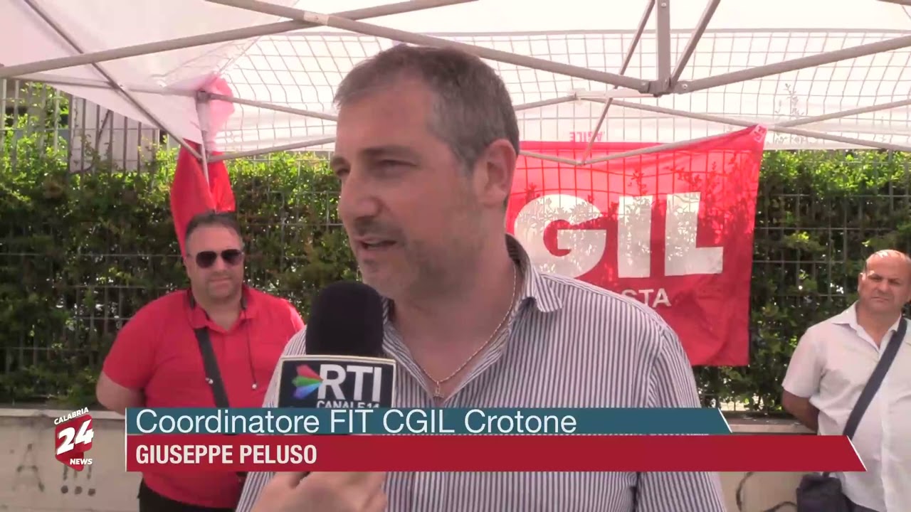 Crotone -  Sciopero dei lavoratori Gruppo Romano