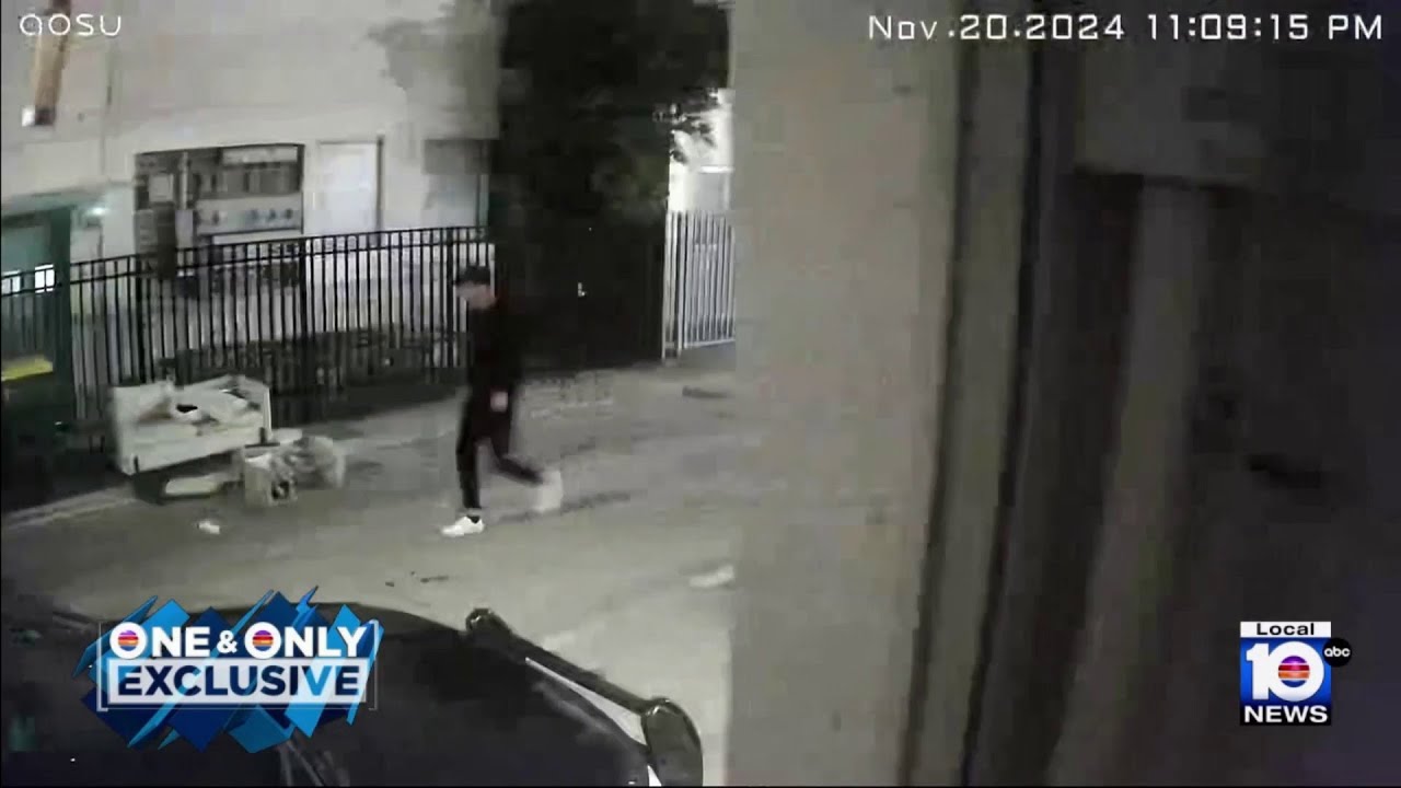 Surveillance video shows Hungarian man charged in 2 Miami-Dade murders