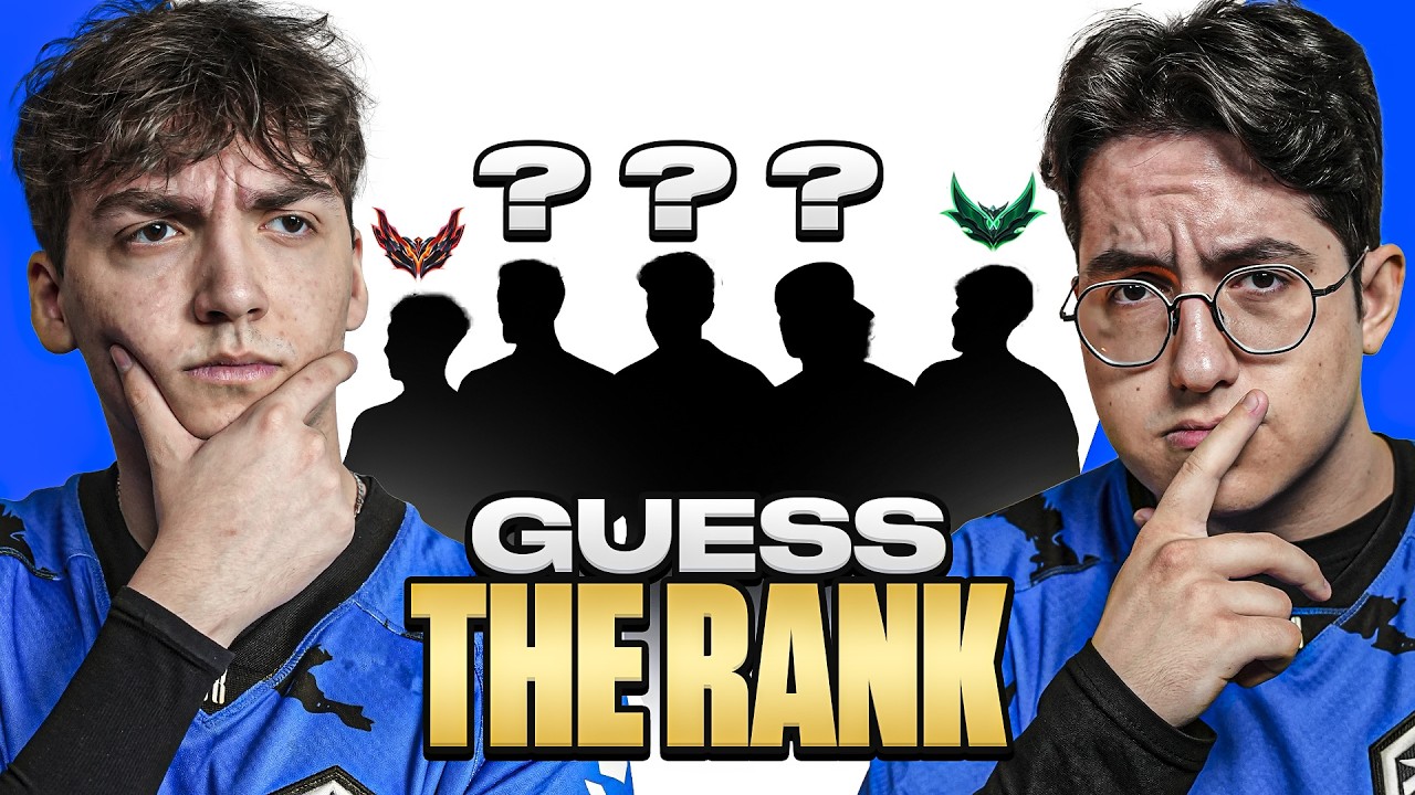 PRO GAMERS GUESS THE RANK | League of Legends edition