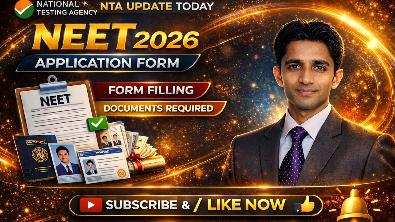NEET 2026 APPLICATION FORM RELEASE&REQUIRED DOCUMENT #neet #students #study #exam #motivation #share
