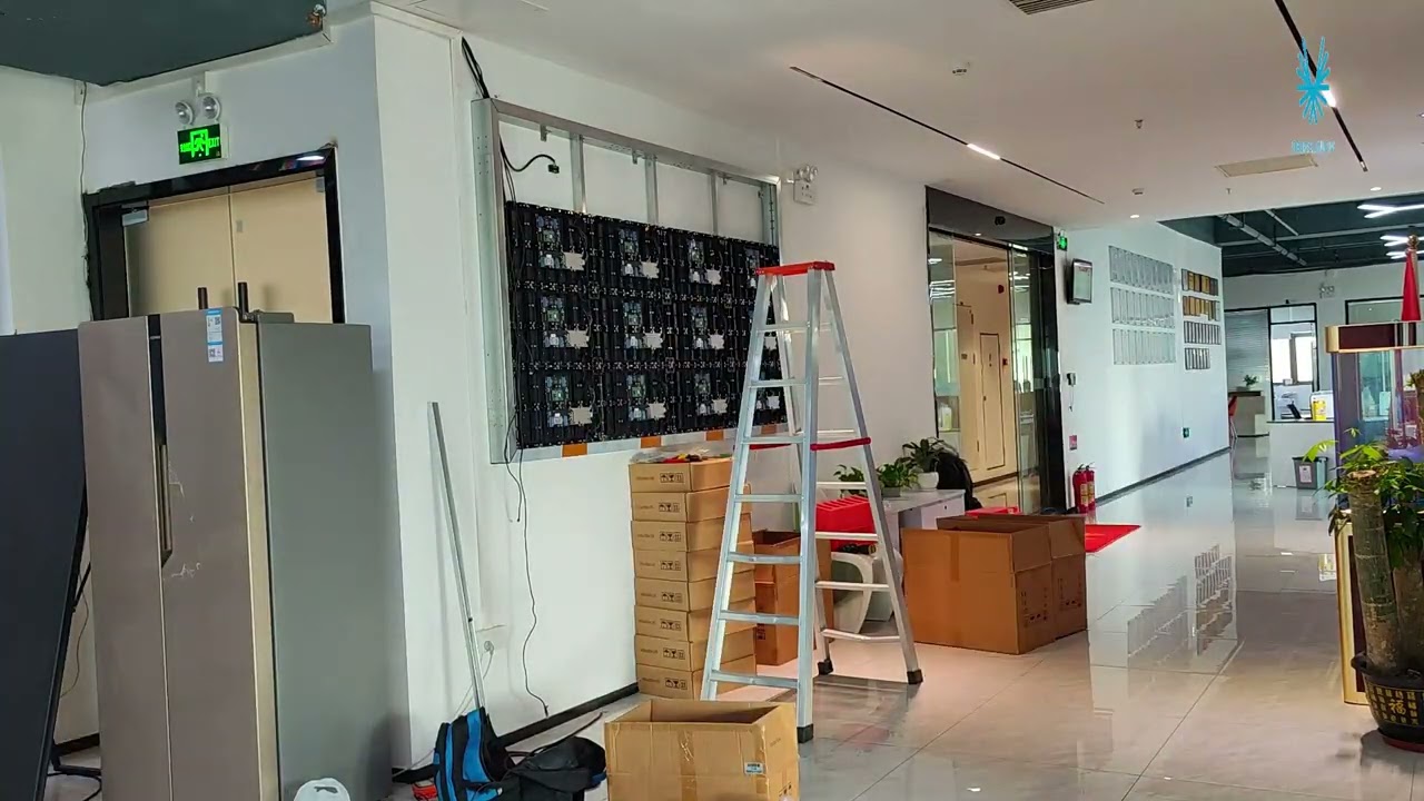 INDOOR LED DISPLAY SCREEN INSTALLATION VIDEO