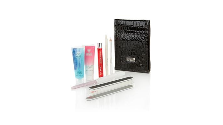 Ruby Crystal Nail Care Kit with Sugar Scrub   Hand Mask