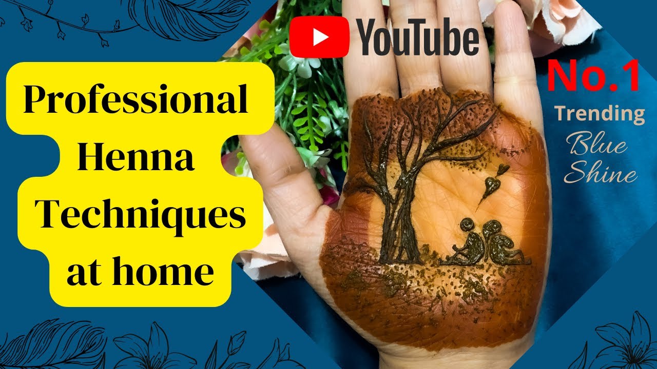 Multitone henna| Professional Henna techniques at home| Henna art by Blue Shine Lifestyles