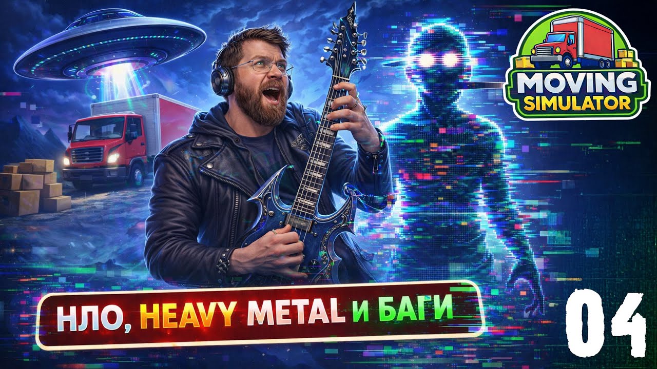 НЛО, HEAVY METAL И БАГИ | MOVING SIMULATOR | 04 СЕРИЯ