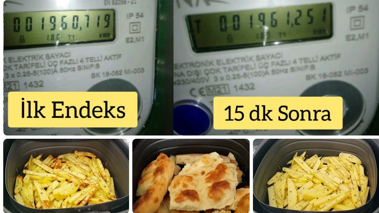 Philips Airfryer NE KADAR ENERJİ TÜKETİYOR ? / Patates Kızartması Denedim/ Pide Isıttım /Alınır mı ?