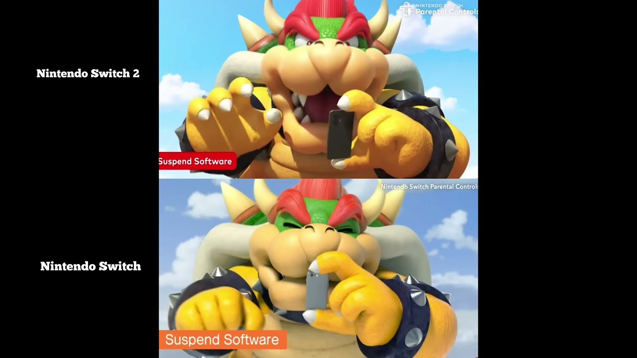 Nintendo Switch And Nintendo Switch 2 Parental Controls Side By Side