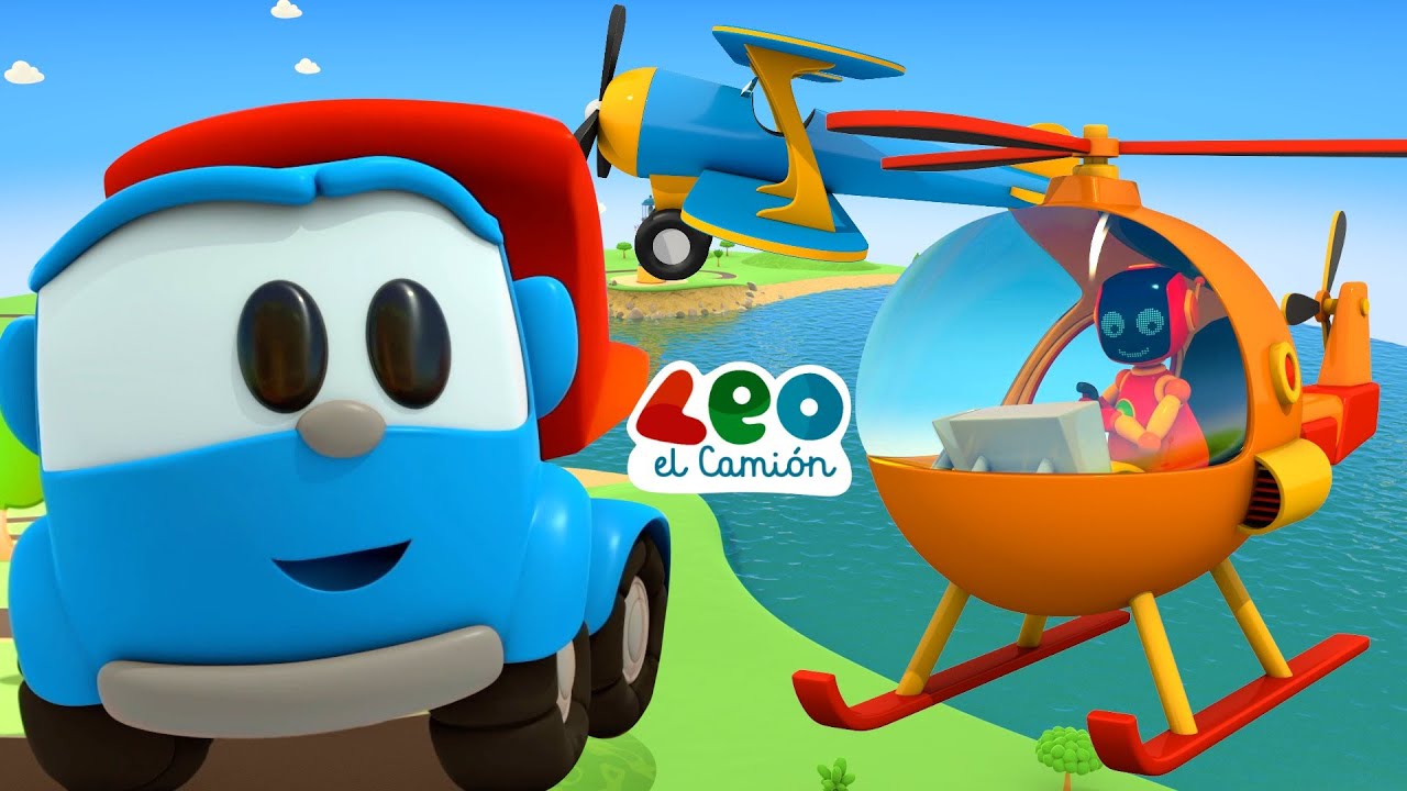 Leo the Truck Español construye Aviones y helicópteros - Aventuras nuevas