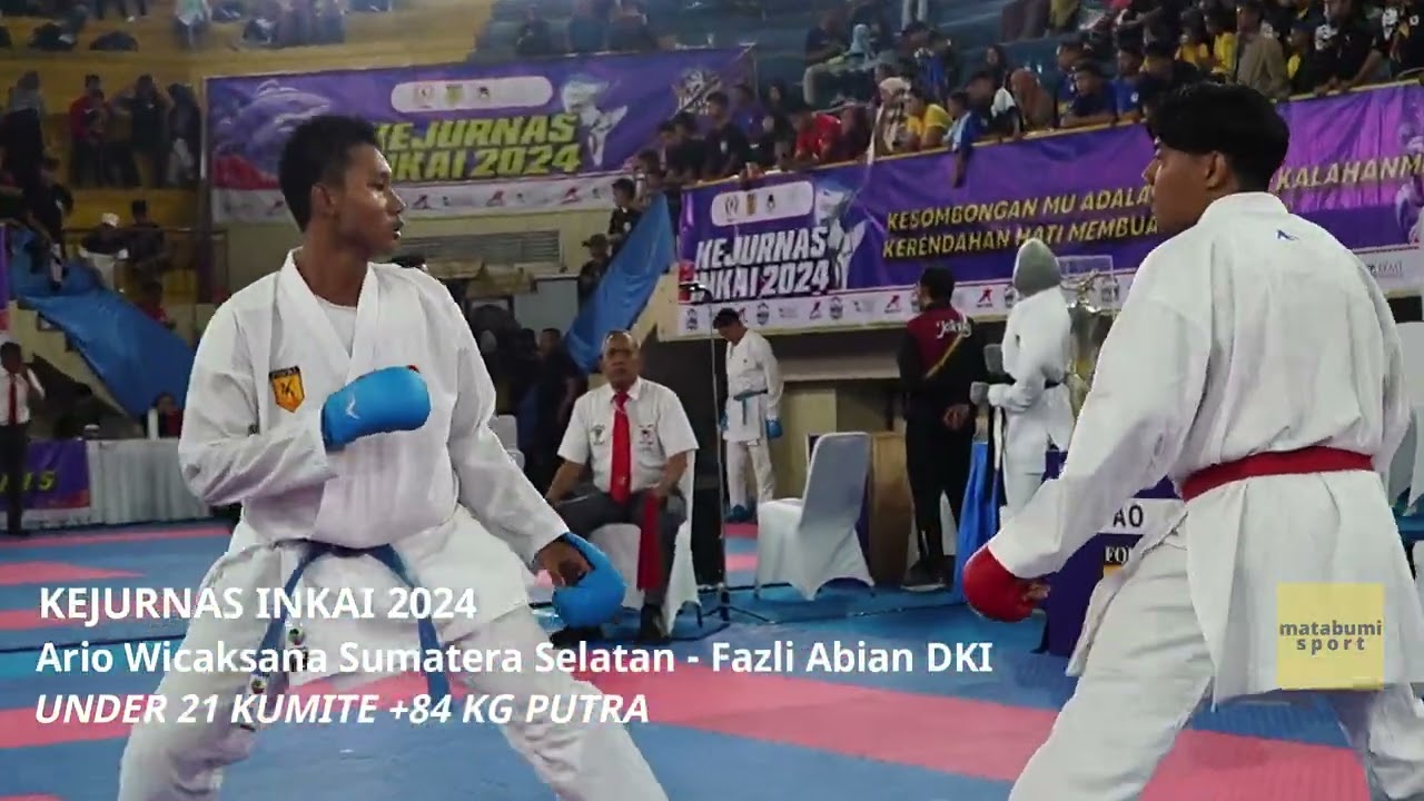 KEJURNAS INKAI 2024 | Ario Wicaksana VS Fazli Abian | UNDER 21 KUMITE +84 KG PUTRA