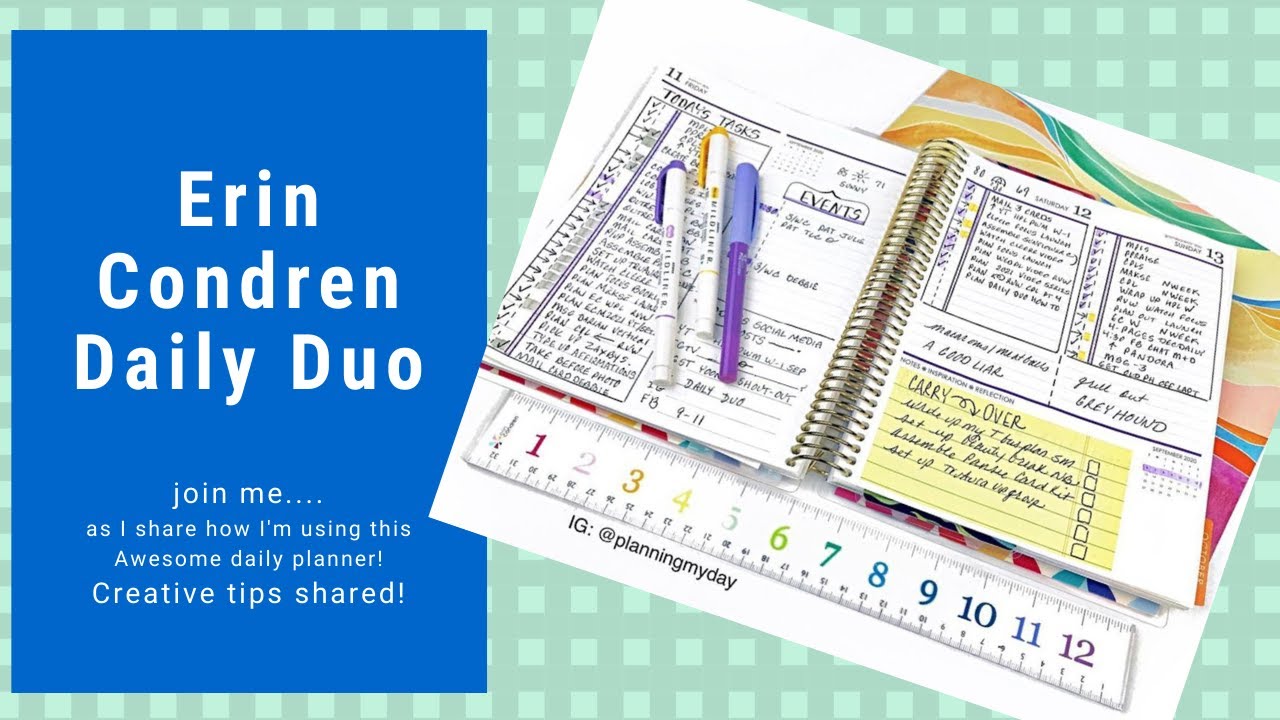 The Erin Condren Daily Duo!