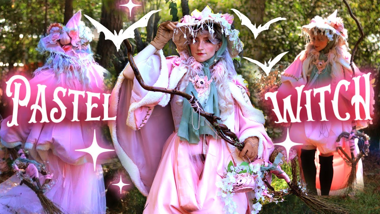 Я сделала костюм ведьмы в пастельных тонах 🌺🦇