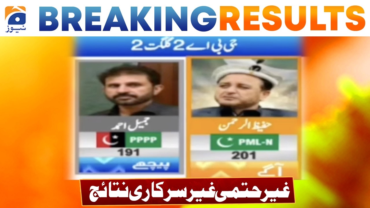 GBA-2 Gilgit 2 Election Results Update | PMLN Ahead! | Unofficial Results