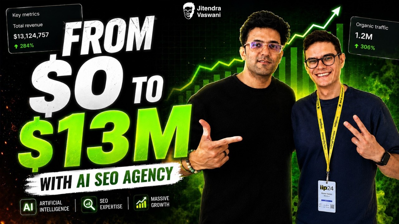 Он построил SEO-агентство на $13 млн с помощью ИИ 🔥 при участии Лоуренса Хитчеса