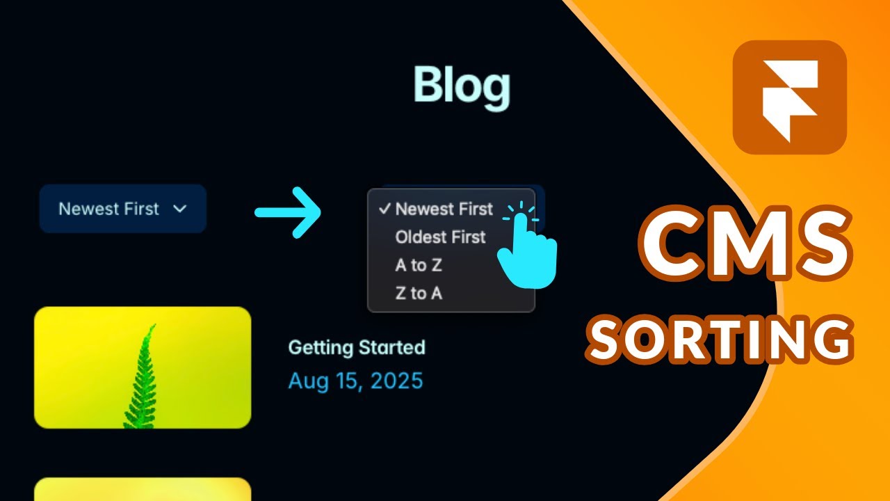 User Controlled CMS Sorting with Superfields in Framer